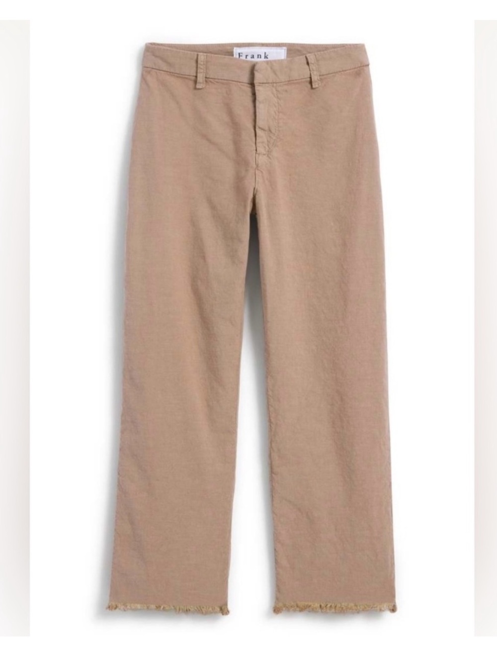 Frank & Eileen Kinsale linen cotton raw hem pants size 8
